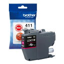 ブラザー brother 純正 インクカートリッジ マゼンタ LC411M 【メール便】【送料無料】【KK9N0D18P】