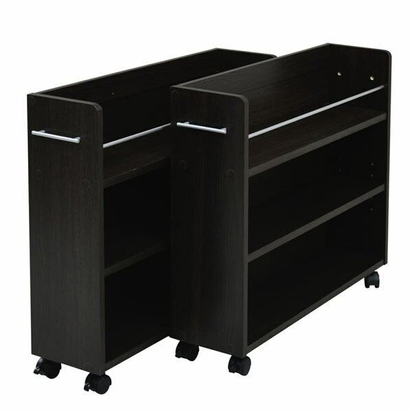 【最大1000円OFFクーポン！12月11日1:59まで】JKプラン 押入れ 収納 ラック 2個セット （1個あたり）幅19.5 奥行78.5 高さ65.5 SGT-0130-DB ダークブラウン【送料無料】【KK9N0D18P】