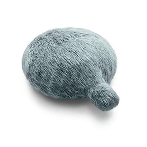 ユカイ工学 しっぽのついたクッション型セラピーロボット Petit Qoobo プチ・クーボ YE-PQ001G グリ【..