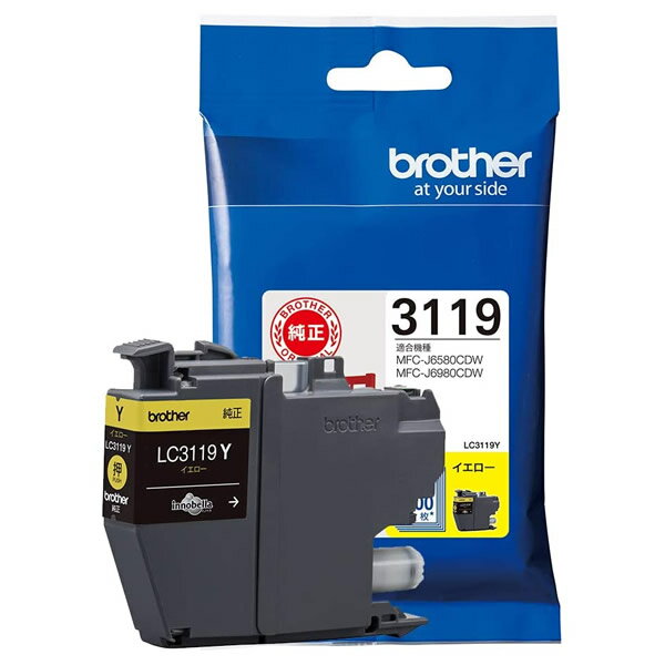 ブラザー 純正 大容量インクカートリッジ イエロー LC3119Y brother【送料無料】【KK ...