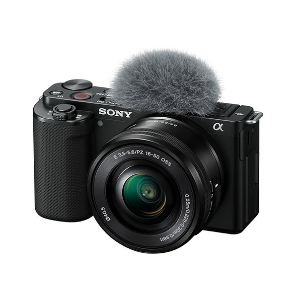 ソニー デジタルカメラ レンズ交換式 VLOGCAM ブイログカム パワーズームレンズキット ZV-E10L-B ブラック SONY【送料無料】【KK9N0D18P】