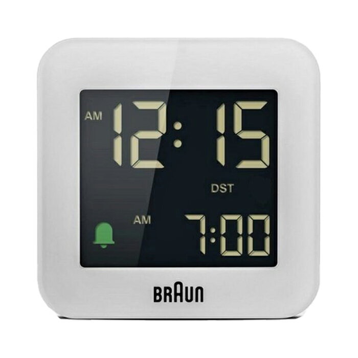 ブラウン クロック 目覚まし時計 Digital Alarm Clock BC08W デジタルアラームクロック BRAUN【送料無料】【KK9N0D18P】