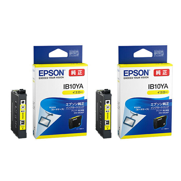 乐天商城 - 【最大2500円OFFクーポン配布中!5月29日10時まで】【2個セット】エプソン 純正 インクカートリッジ カードケース イエロー IB10YA 2個セット IB10YA-2SET 【メール便】【送料無料】【KK9N0D18P】