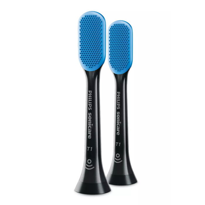 フィリップス ソニッケアー専用 替えブラシ 舌磨きブラシヘッド 2本組 HX8072/11 HX8072-11 ブラック 【送料無料】【KK9N0D18P】