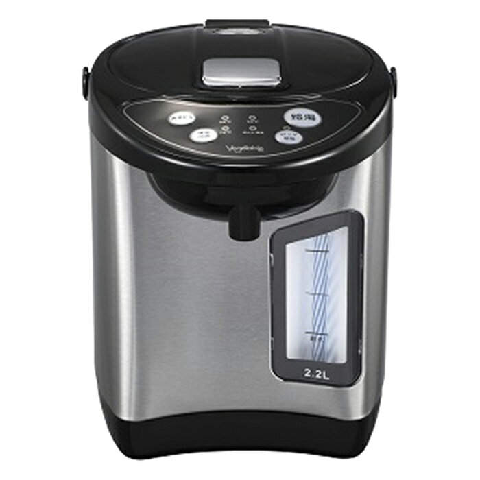 Vegetable 電動給湯ポット 2.2L 電動給湯式 タッチカップ方式 GD-UP220K ブラック 電気ポット 3段階保温 自動湯沸かし 再沸騰 ゲイムドウ 藝夢堂 ベジタブル【送料無料】【KK9N0D18P】