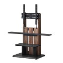 朝日木材加工 テレビスタンド 24〜55V型対応 壁寄せテレビスタンド Swing WS-C 自立タイプ WS-C590-DB ダークブラウン木目&黒木目 テレビ台 キャスター付 キャスター ハイタイプ 壁寄せ 耐震【送料無料】【KK9N0D18P】(3)