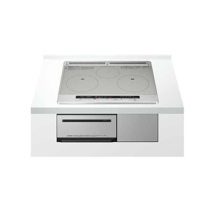日立 IHクッキングヒーター 3口IH 幅75cm 鉄・ステンレス対応 ビルトイン HT-M7STF-S シルバー IHヒー..