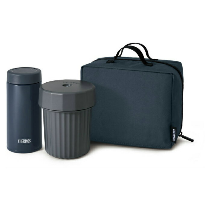 サーモス ヌードルコンテナー 0.36L ステンレス製魔法びん構造 保温 保冷 JEC-1000-NVY ネイビー スー..