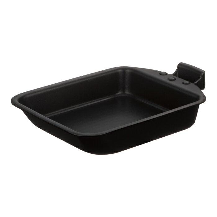 サーモス デュラブルシリーズ 取っ手のとれる 玉子焼きフライパン KEA-015-BK ブラック 15cm×18.5cm IH..