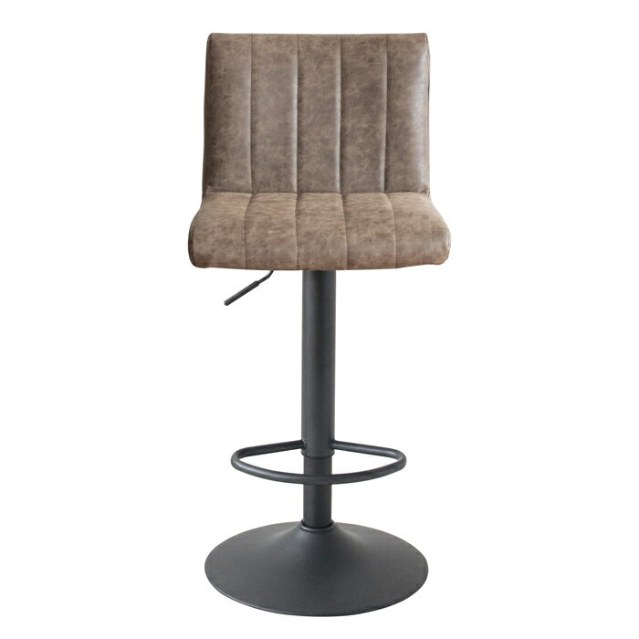 カウンターチェア バーチェア Passe パッセ KNC-K102-BR ブラウン 宮武製作所 MIYATAKE ヴィンテージ調 PUレザー座面 回転椅子 イス【送料無料】【KK9N0D18P】