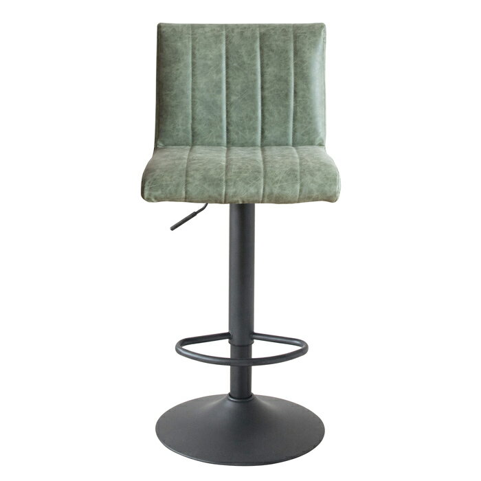 カウンターチェア バーチェア Passe パッセ KNC-K102-GR グリーン 宮武製作所 MIYATAKE ヴィンテージ調 PUレザー座面 回転椅子 イス【送料無料】【KK9N0D18P】