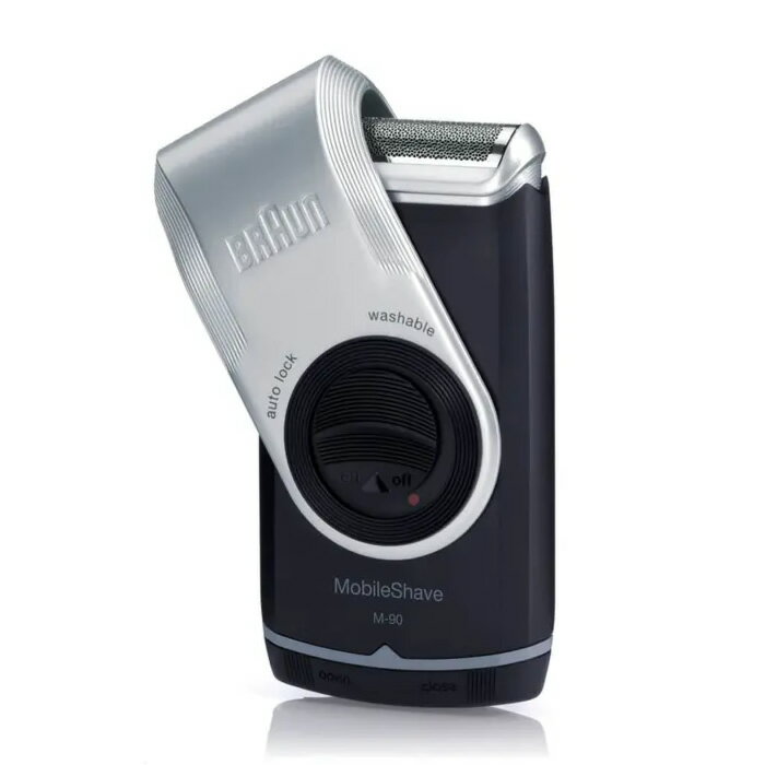 ブラウン メンズシェーバー モバイルシェーバー M-90 BRAUN 電池式携帯用シェーバーモデル メンズ電気シェーバー 男性用 髭剃り まるごと水洗い キワゾ...