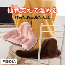 プロイデア 湯たんぽ一体型クッション あったか腰サポ湯たんぽ ピンク D-0070-4203-01 ドリーム 腰のケア 仙骨 骨盤 背骨 おしり周りを優しく包ん...