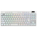 ロジクール G ワイヤレス ゲーミング キーボード PRO X TKL LIGHTSPEED GXキースイッチ タクタイル G-PKB-003WL-TCWH ホワイト 日本語配列 テンキーレス 無線【送料無料】【KK9N0D18P】