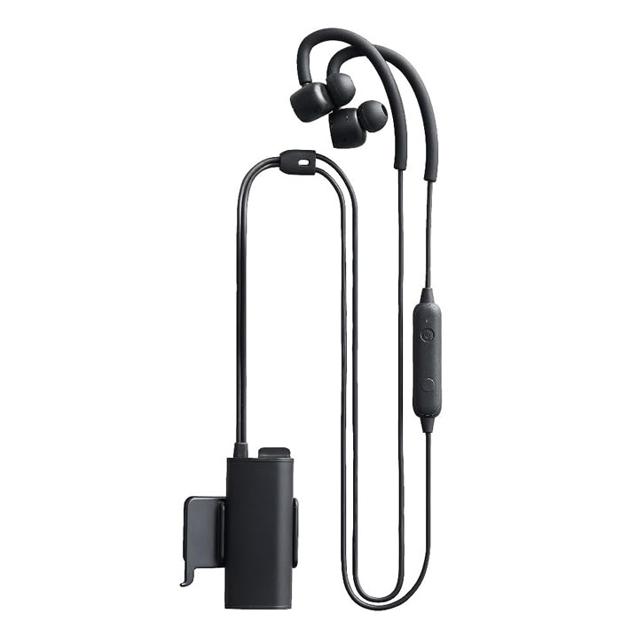 キングジム デジタル耳栓 防水 防塵 乾電池式 ノイズキャンセリング MM4000-BK 黒 耳栓 耳掛け方式 ス..