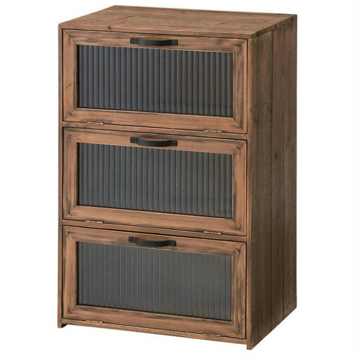 東谷 フラップチェスト 収納 CCR-107 ブラウン【送料無料】【KK9N0D18P】