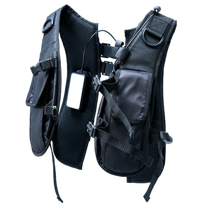 サンコー デュアルユニットで強力冷却 ハーネス対応冷蔵ベスト 本体のみ M〜3L 胸囲160cmまで対応 RZFH..