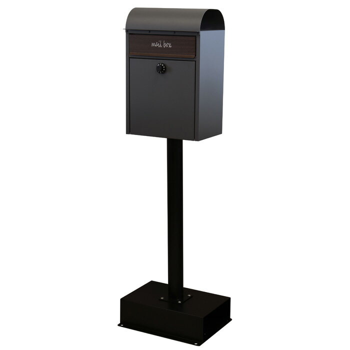 郵便ポスト スタンドポスト Gilda ジルダ SDM-013 グレー MOJYU 家庭用 個人用 一戸建て 一軒家 ポスト 郵便受け メールボックス 玄関 おしゃれ【送料無料】【KK9N0D18P】