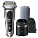ブラウン メンズシェーバー シリーズ9 Pro+ 6in1自動アルコール洗浄器&充電トラベルケース付き 9577cc-V マットシルバー 深剃り 顔そり ムダ毛...