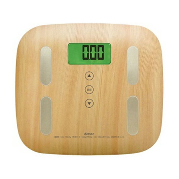 ドリテック 体組成計 体重計 BS-244NW 木目調 ナチュラルウッド 5人分登録可能【送料無料】【KK9N0D18P】