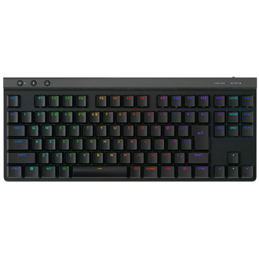 ロジクール G515 LIGHTSPEED TKL ワイヤレス ゲーミング キーボード G515-WL-TCBK ブラック 日本語配列 タクタイル 薄型 無線 充電式【送料無料】【KK9N0D18P】 ロジクール G515 LIGHTSPEED TKL ワイヤレス ゲーミング キーボード G515-WL-TCBK ブラック 日本語配列 タクタイル 薄型 無線 充電式【送料無料】【KK9N0D18P】