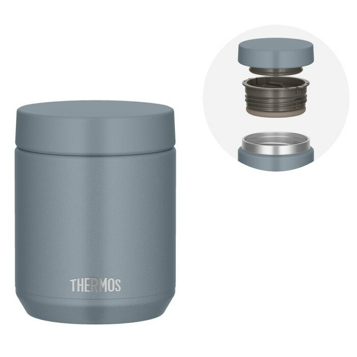 サーモス 真空断熱スープジャー JED-400-GYG グレーグリーン 400ml 食洗機対応 保温 保冷【送料無料】..