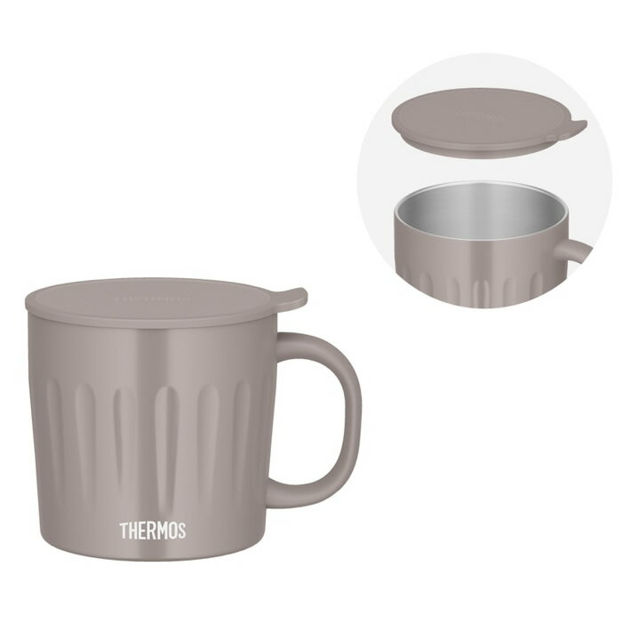 サーモス 真空断熱マグカップ JTA-450-GG グレージュ 450ml 食洗機対応 保温 保冷【送料無料】【KK9N0D..