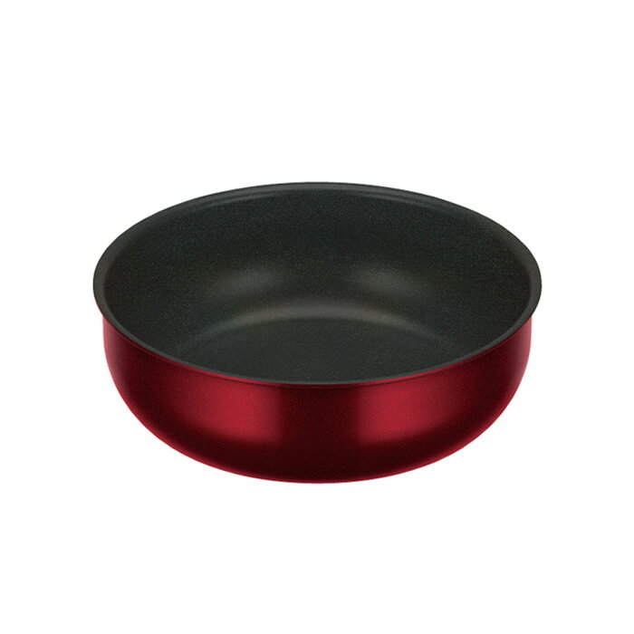 サーモス デュラブルシリーズ取っ手のとれる炒め鍋KVD KVD-024D-DR ディープレッド 24cm 食洗機対応 IH..