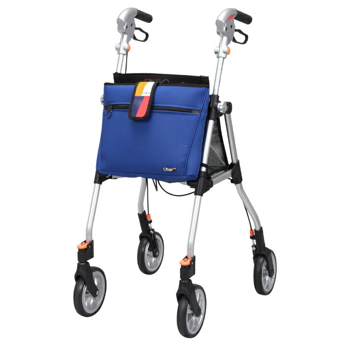 ユーバ産業 歩行車 超軽量 スリムフィット・スタンダード SL-0470-BL ブルー 高齢者 歩行補助具 シルバ..