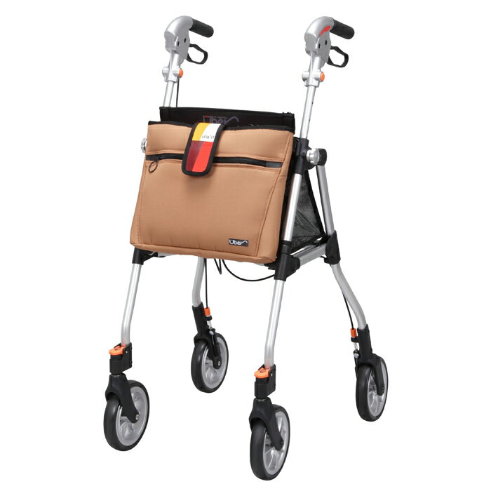ユーバ産業 歩行車 超軽量 スリムフィット・スタンダード SL-0470-C キャメル 高齢者 歩行補助具 シル..