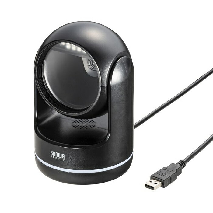 サンワサプライ 2次元バーコードリーダー（定置式） BCR-2D11BK ブラック【送料無料】【KK9N0D18P】