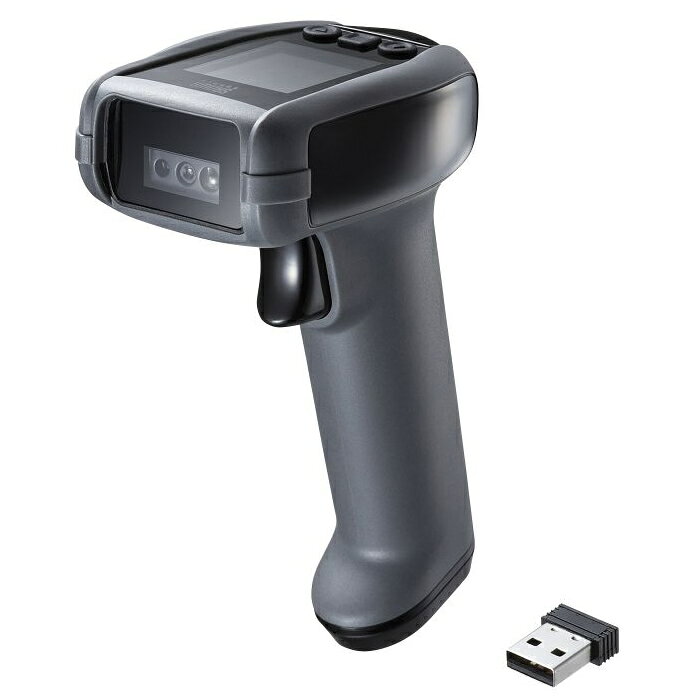 サンワサプライ 2次元ワイヤレスバーコードリーダー（2.4Gワイヤレス＋Bluetooth） BCR-BT2D13BK ブラ..