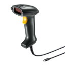 【最大1000円OFFクーポン!6月11日1:59まで】サンワサプライ Type-C 1次元レーザーバーコードリーダー BCR-TC1D1BK ブラック【送料無...