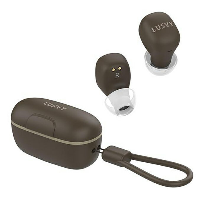 ナガオカ 完全ワイヤレスイヤホン LUSVY L103CAFE エスプレッソ L103CAFEESP NAGAOKA 防滴対応 IPX4 Bluetooth 5.3【送料無料】【KK9N0D18P】