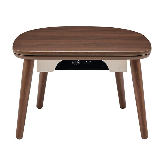 ユアサプライムス こたつテーブル ちいさなこたつ マカロ545F 半月型 50×45cm YUASA MACARO-545F-BR ブ..