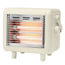 ユアサプライムス しかくい 電気ストーブ 小型 200W 400W 2段階切替 YUASA YKT-D400E-IV アイボリー コンパクトモデル ハンドル付き 軽量 暖房 あったか 低消費電力【送料無料】【KK9N0D18P】(2)
