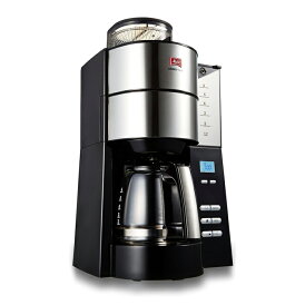【即納】メリタ ミル付 全自動コーヒーメーカー 6杯用 アロマフレッシュ 全自動フィルターペーパー式 AFG622-1B ブラック ガラスポット 家庭用 珈琲メーカー コーヒーマシン AromaFresh【送料無料】【KK9N0D18P】