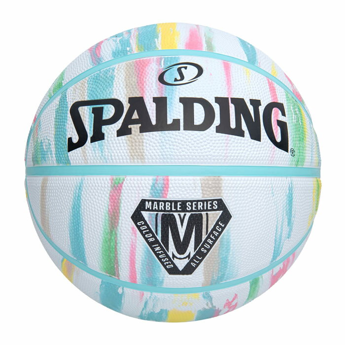 スポルディング バスケットボール マーブル ホワイト パステル ラバー 5号 85-074Z 小学生 SPALDING 正規販売店【送料無料】【KK9N0D18P】