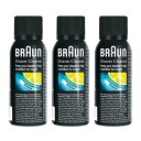 【ポイントUP! 7月15日23:59まで】【3セット】ブラウン シェーバー用 シェーバークリーナー 容量100mL 3個セット スプレータイプ SC8000-...