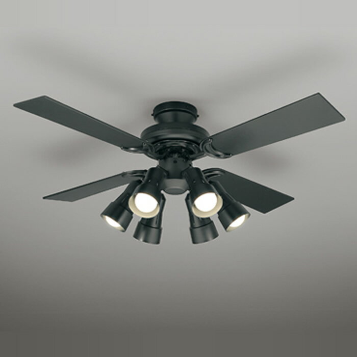 オーデリック LEDシーリングファン SH9117LDR 電球色 昼白色 4枚羽根 高演色LED リモコン付 〜8畳 ODEL..