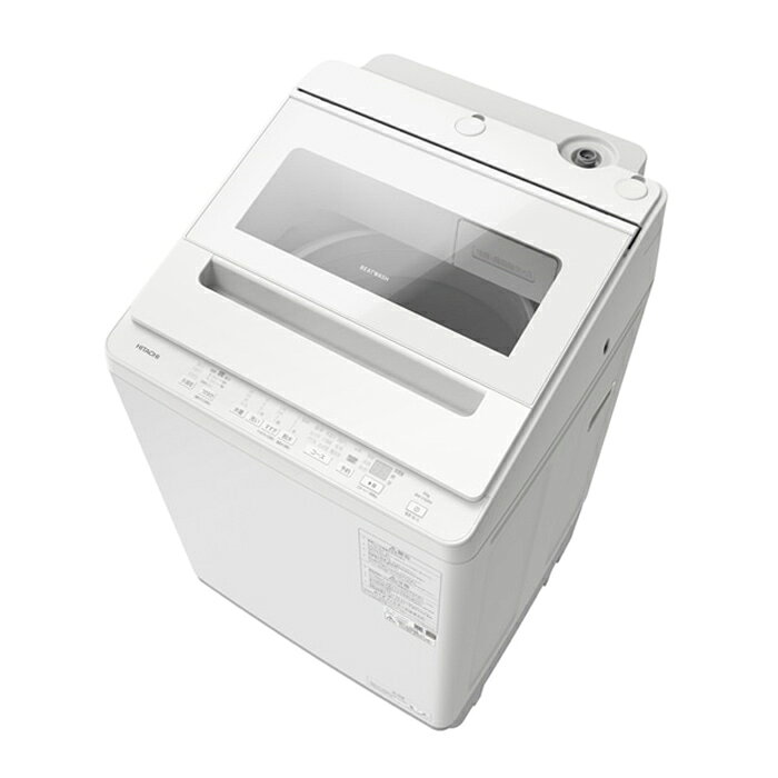 【最大1000円OFFクーポン！3月11日1:59まで】日立 全自動洗濯機 10kg ビートウォッシュ BW-V100M-W ホワイト タテ型 縦型 インバーター式 バスポンプ機能搭載 お風呂水【送料無料】【KK9N0D18P】