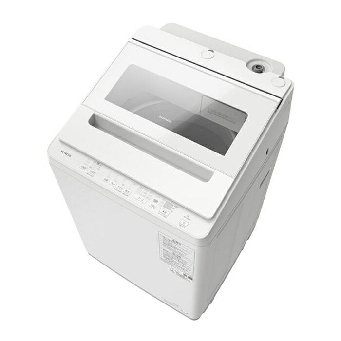 【最大2500円OFFクーポン配布中!5月29日10時まで】日立 全自動洗濯機 8kg ビートウォッシュ BW-V80M-W ホワイト タテ型 縦型 インバーター式 バスポンプ機能搭載 お風呂水【送料無料】【KK9N0D18P】（楽天・安心家電販売　PCあきんど）