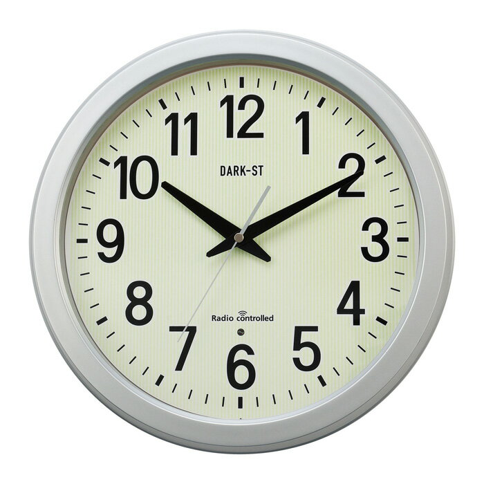 キングジム 電波掛時計 ダクストII 掛け時計 時計 GDKN-003 省エネ 盤面蓄光機能【送料無料】【KK9N0D1..