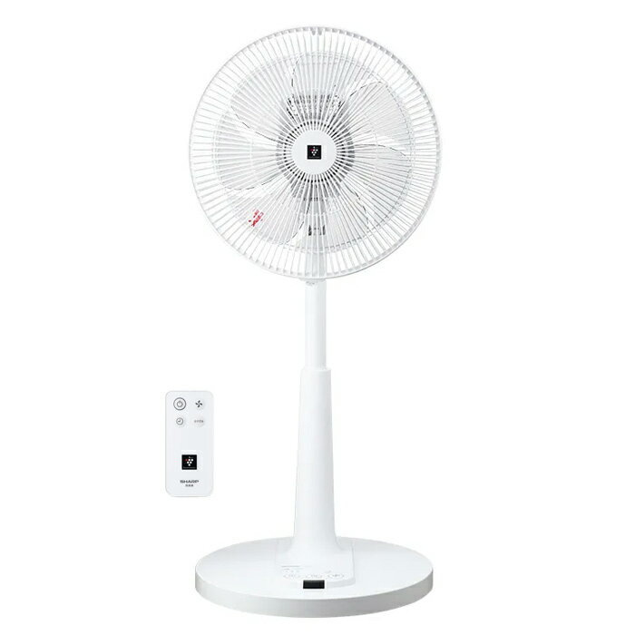 シャープ 扇風機 30cm 7枚羽根 プラズマクラスター扇風機 PJ-T3AS-W ホワイト系 リビング リモコン付き..
