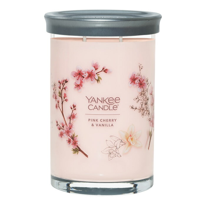 YANKEE CANDLE シグネチャータンブラー2ウィック ピンクチェリー＆バニラ YK01205386 カメヤマ株式会社..