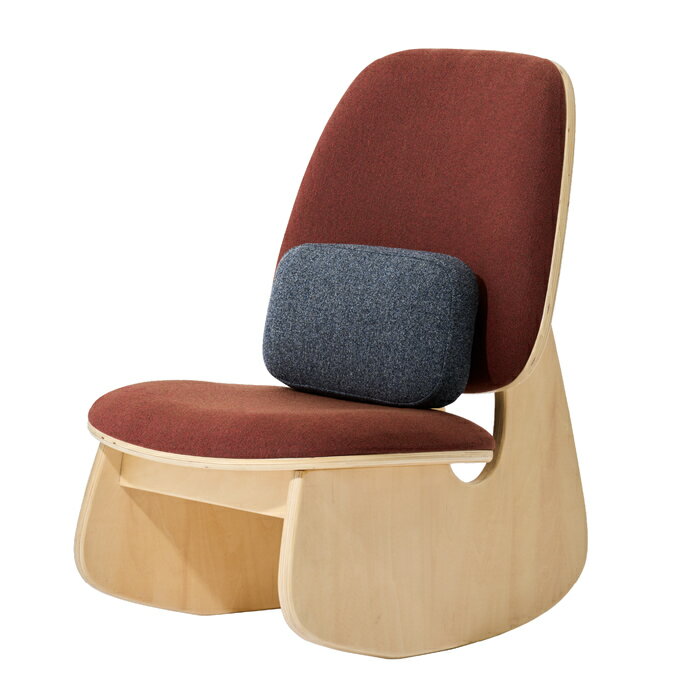 crasno ゆらゆら腰サポート座椅子 テラコッタ D-0070-4241-00 人間工学デザイン 骨盤サポート 腰のため..