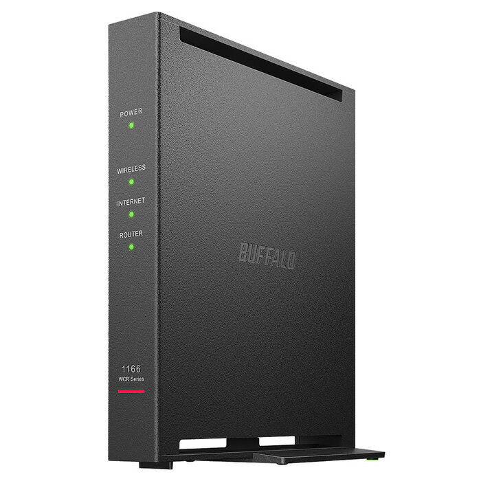 バッファロー Wi-Fi 5対応 Wi-Fiルーター AirStation WCR-1166DHPL ブラック 無線LANルーター 11ac/n/a..