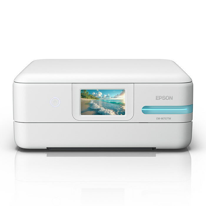 エプソン インクジェットプリンター エコタンク搭載モデル A4対応 EW-M757TW ホワイト EPSON インクジ..