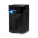 マクスゼン ポータブル プロジェクター 120ANSIルーメン DLP方式 ポータブルスマートプロジェクター 7000mAh MP-D12HC-BK ブラック 小型 家庭用 Android搭載 アプリ搭載 ミラーリング対応【送料無料】【KK9N0D18P】