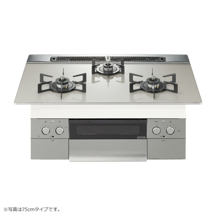 ノーリツ 都市ガス用 60cmビルトインコンロ Nest ネスト N3WU5PWAP2STE-13A ムーンシルバー【送料無料..